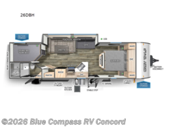 Used 2024 Forest River Cherokee Grey Wolf 26DBH available in Concord, North Carolina