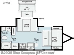 Used 2021 Winnebago Micro Minnie 2108DS available in Concord, North Carolina