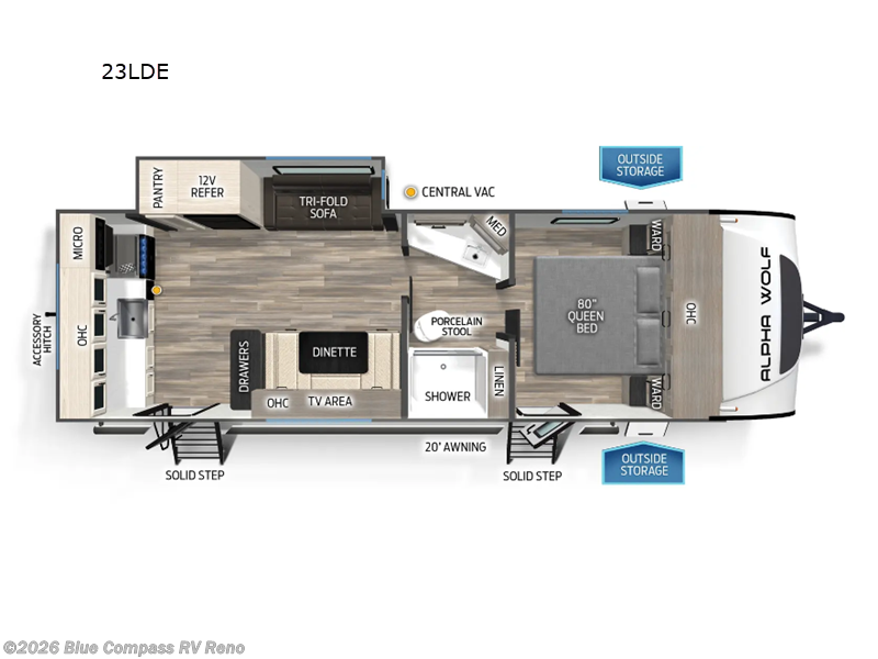Used 2025 Forest River Cherokee Alpha Wolf 23LDE available in Reno, Nevada