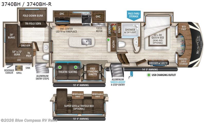 Used 2020 Grand Design Solitude 3740BH available in Reno, Nevada