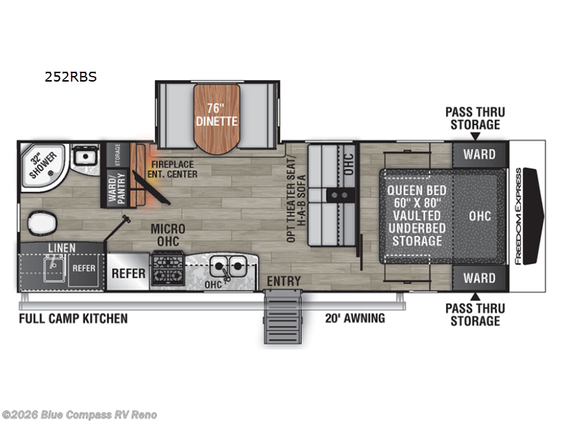 Used 2022 Coachmen Freedom Express Ultra Lite 252RBS available in Reno, Nevada