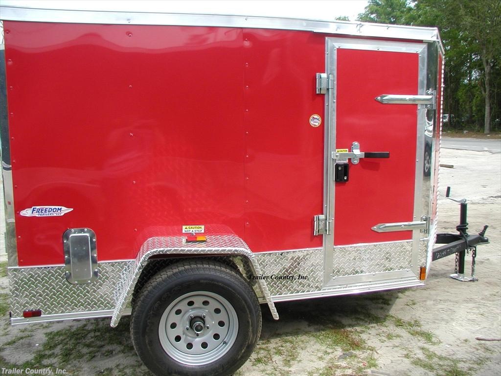 5x8 Motorcycle Trailer for sale New Freedom Trailers TrailersUSA