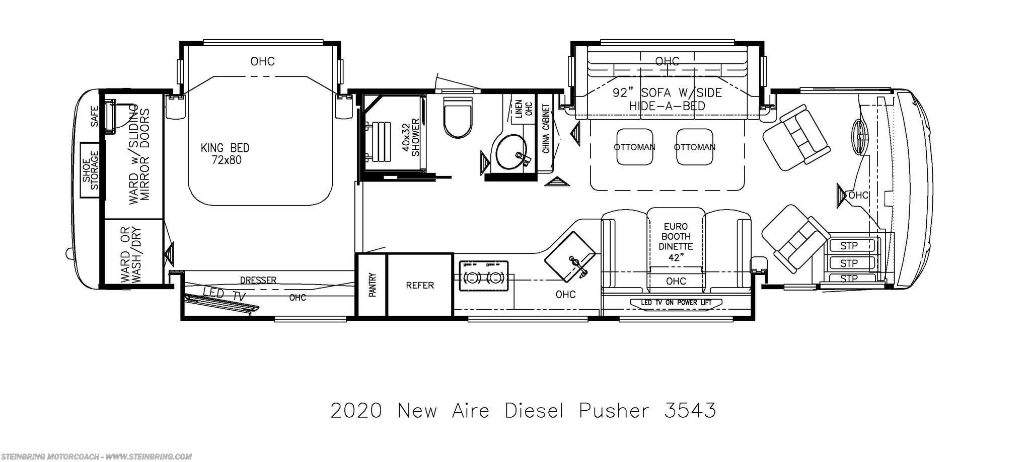 2020 Newmar Rv New Aire 3543 For In Garfield Mn 56332 20 018