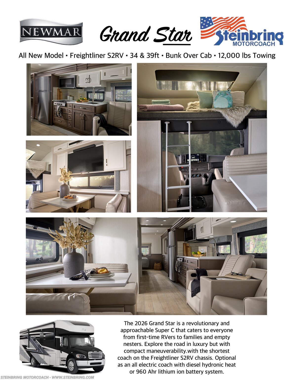 New 2026 Newmar Grand Star 3444 available in Garfield, Minnesota