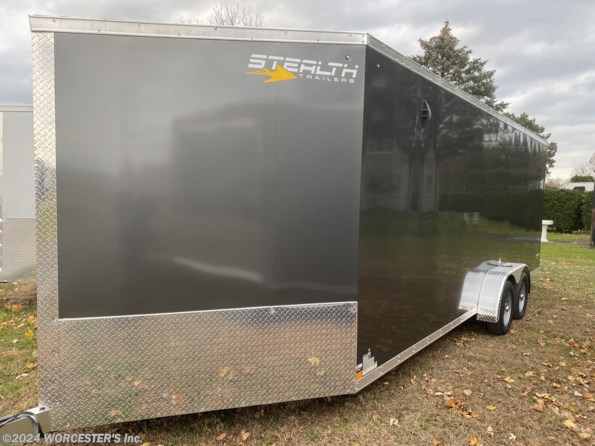 2022 Stealth Apache 7x27 Stealth  snowmobile trailer available in N. Ridgeville, OH