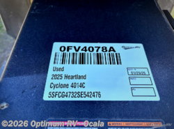 Used 2025 Heartland Cyclone 4014C available in Ocala, Florida