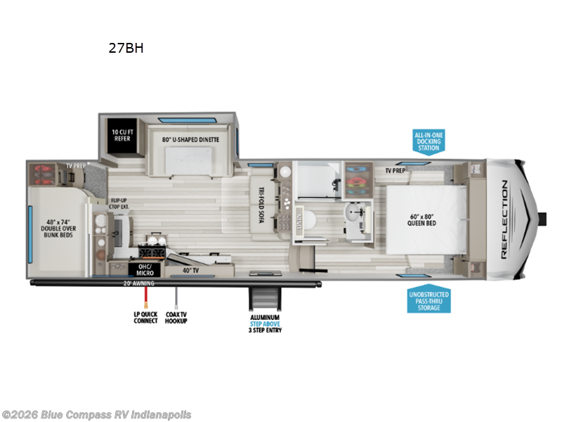 New 2026 Grand Design Reflection 100 Series 27BH available in Indianapolis, Indiana