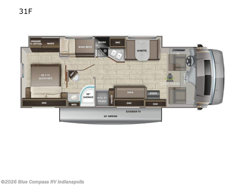 Used 2022 Entegra Coach Odyssey 31F available in Indianapolis, Indiana