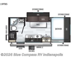 Used 2019 Forest River Rockwood Geo Pro 19FBS available in Indianapolis, Indiana