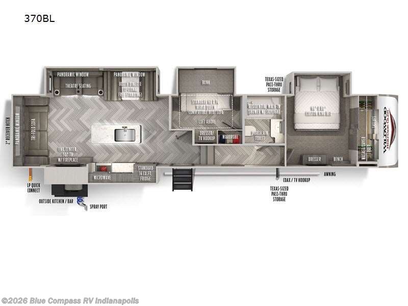 Used 2021 Forest River Wildwood Heritage Glen 370BL available in Indianapolis, Indiana