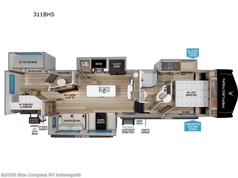 New 2026 Grand Design Reflection 311BHS available in Indianapolis, Indiana