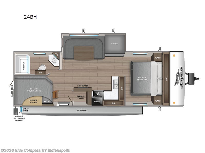 Used 2024 Jayco Jay Feather 24BH available in Indianapolis, Indiana