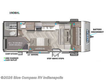 Used 2022 Forest River Salem Cruise Lite 19DBXL available in Indianapolis, Indiana