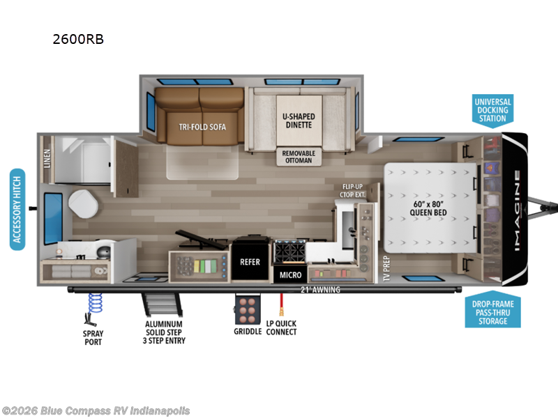 New 2027 Grand Design Imagine 2600RB available in Indianapolis, Indiana
