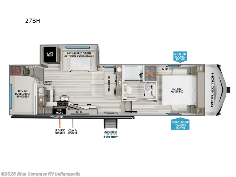Used 2025 Grand Design Reflection 100 Series 27BH available in Indianapolis, Indiana
