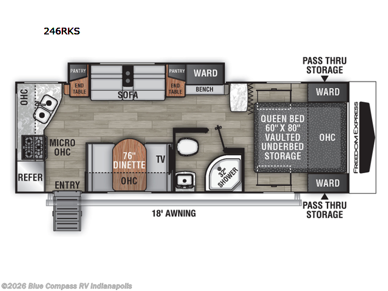 Used 2022 Coachmen Freedom Express 246RKS available in Indianapolis, Indiana