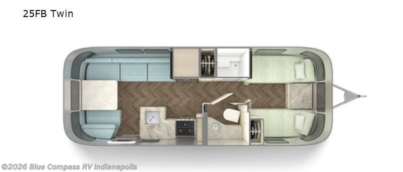 Used 2021 Airstream International 25FB Twin available in Indianapolis, Indiana