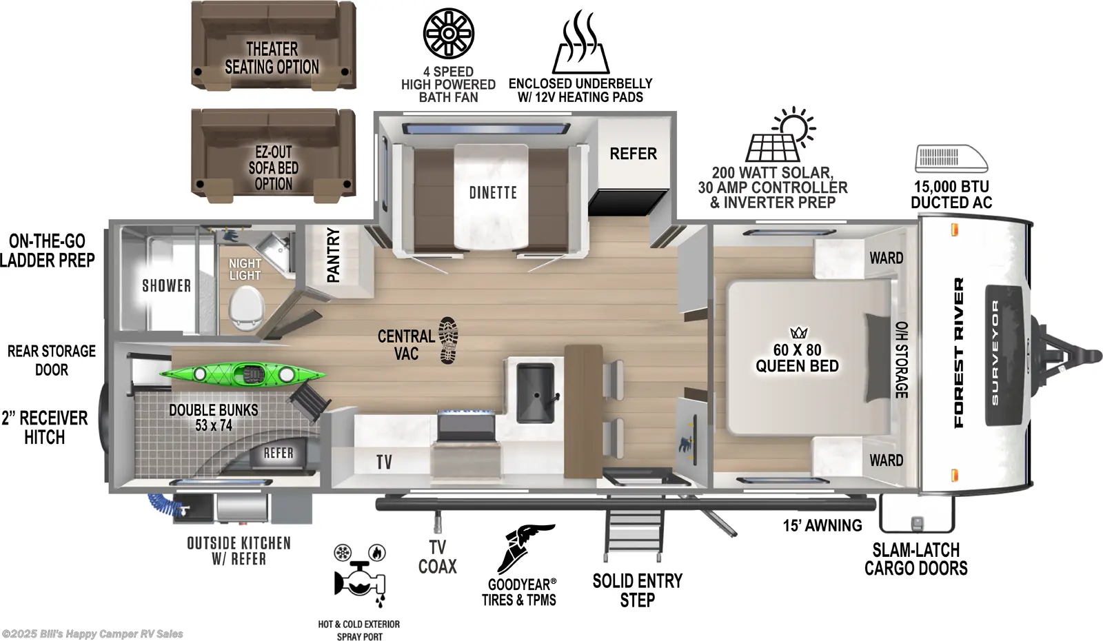 New 2026 Forest River Surveyor Legend 260BHLE available in Mill Hall, Pennsylvania