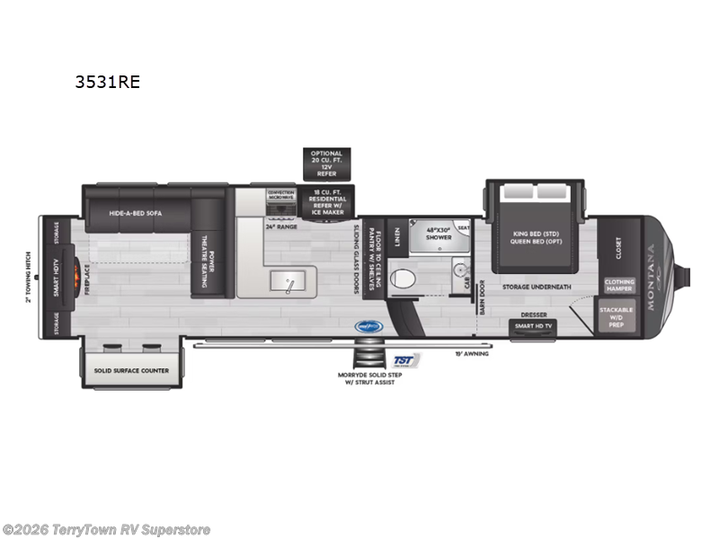 Used 2024 Keystone Montana 3531RE available in Grand Rapids, Michigan