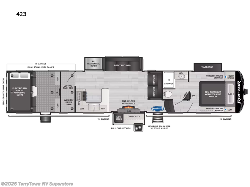 New 2022 Keystone Raptor 423 available in Grand Rapids, Michigan