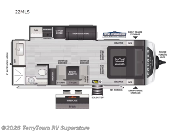 New 2024 Keystone Cougar Half-Ton 22MLS available in Grand Rapids, Michigan