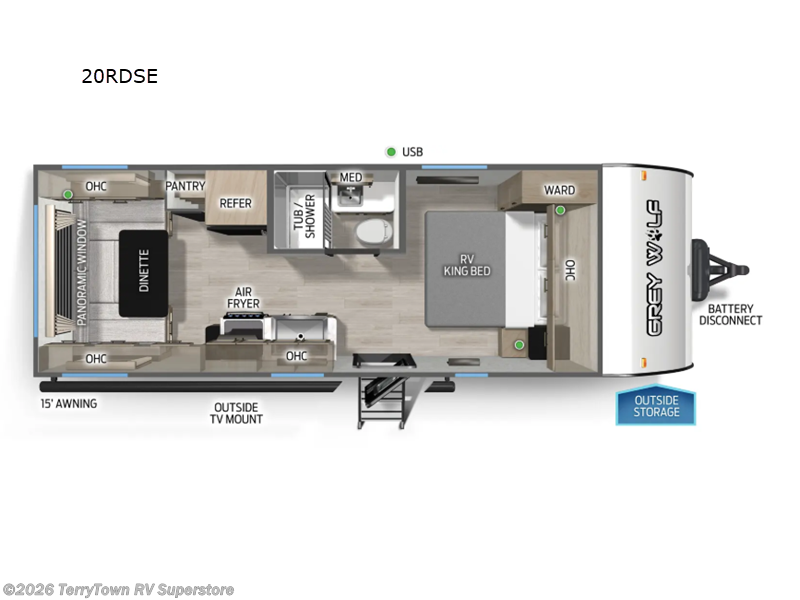New 2026 Forest River Cherokee Grey Wolf 20RDSE available in Grand Rapids, Michigan