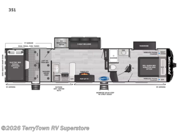 New 2022 Keystone Raptor 351 available in Grand Rapids, Michigan