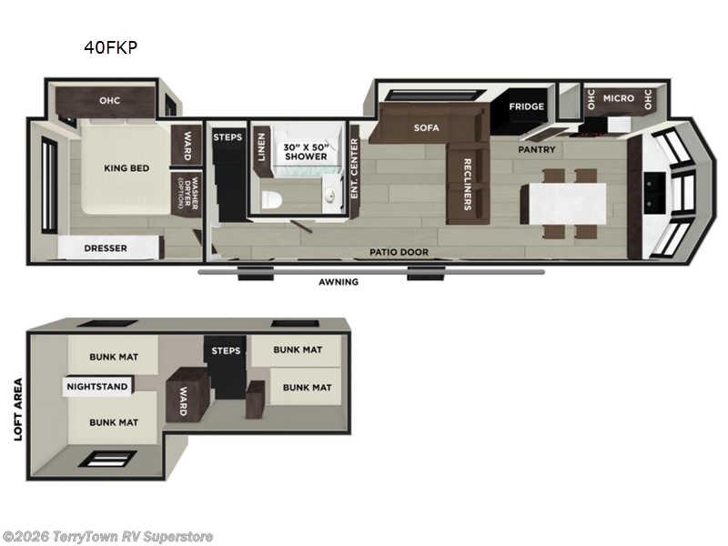 New 2026 Forest River Salem Grand Villa 40FKP available in Grand Rapids, Michigan