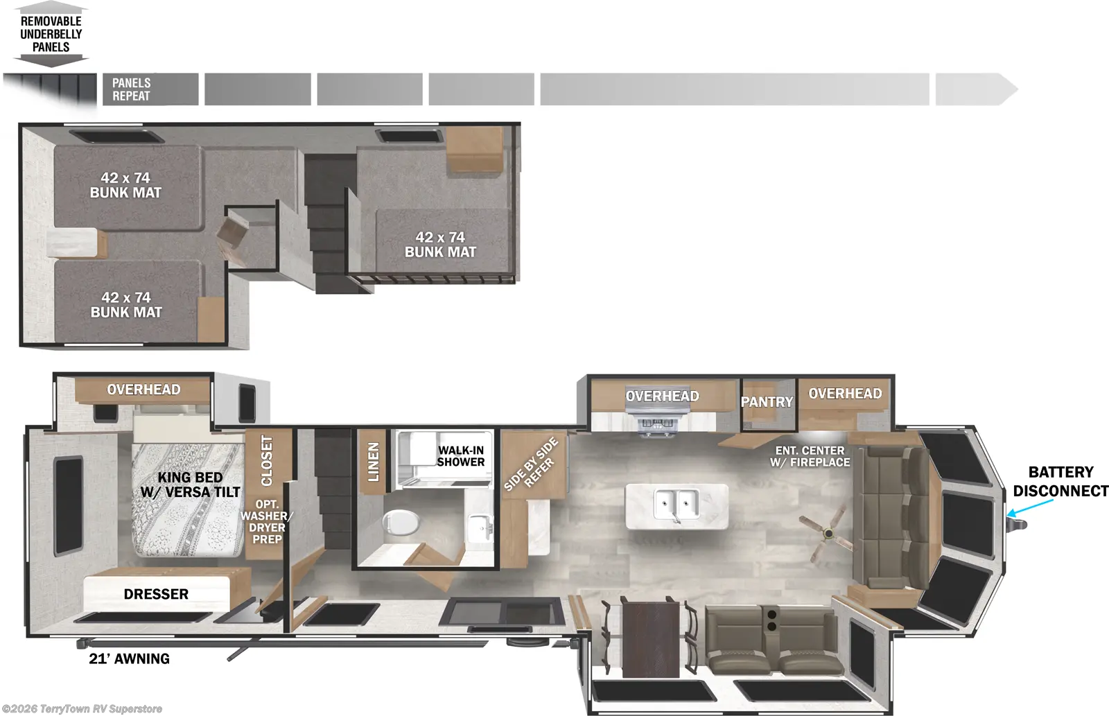 New 2026 Forest River Salem Villa 42FLDL available in Grand Rapids, Michigan