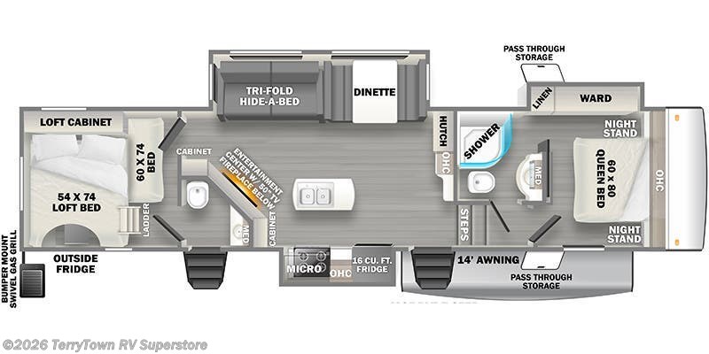 New 2023 Forest River Sandpiper 3440BH available in Grand Rapids, Michigan