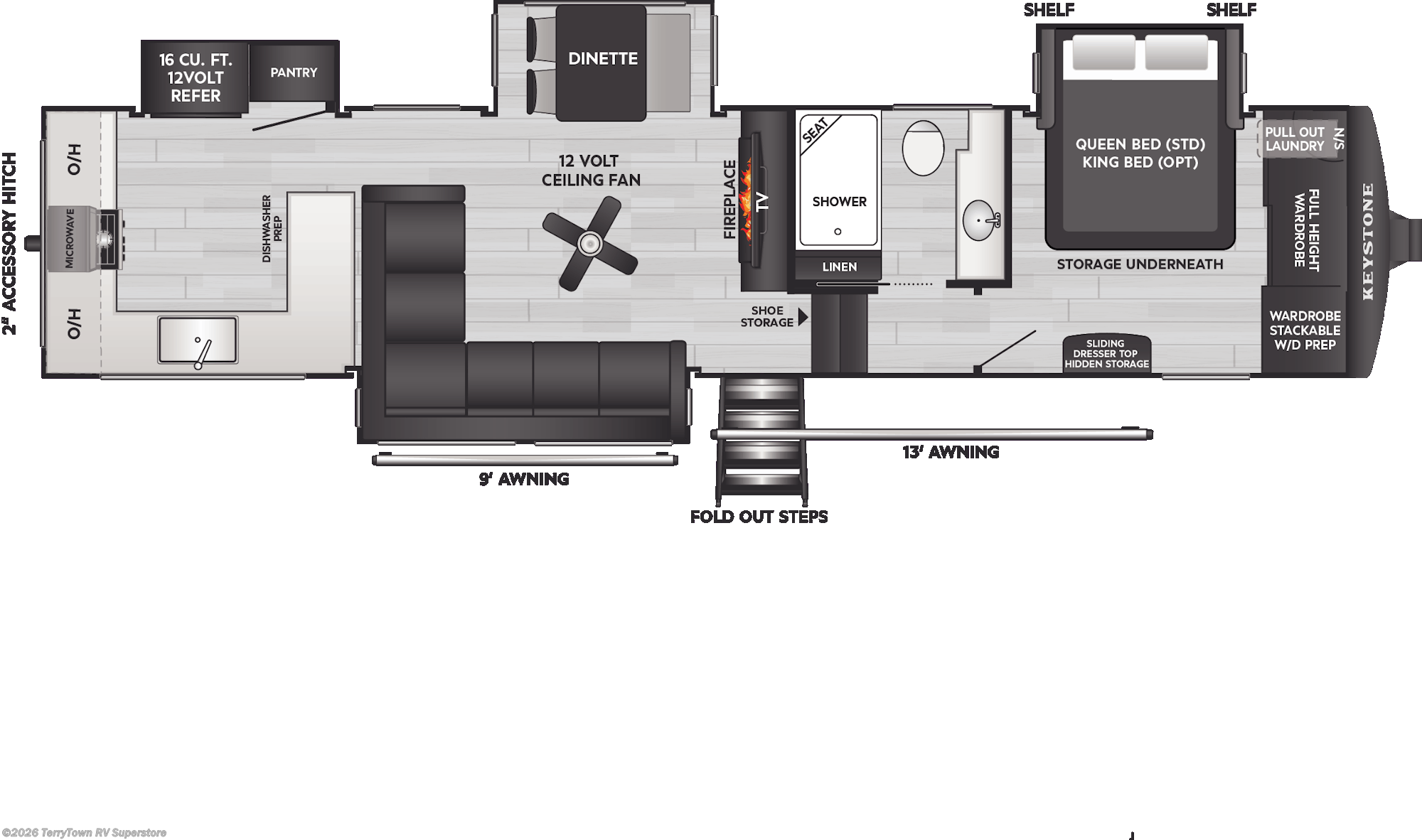 New 2026 Keystone Cougar 350LLK available in Grand Rapids, Michigan