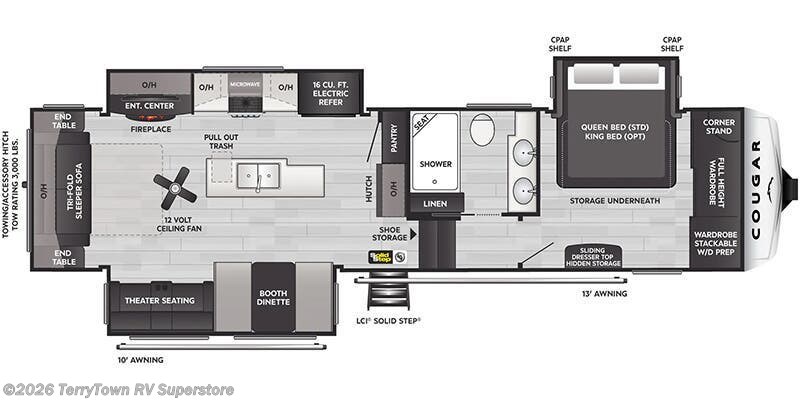 New 2027 Keystone Cougar 316RLS available in Grand Rapids, Michigan