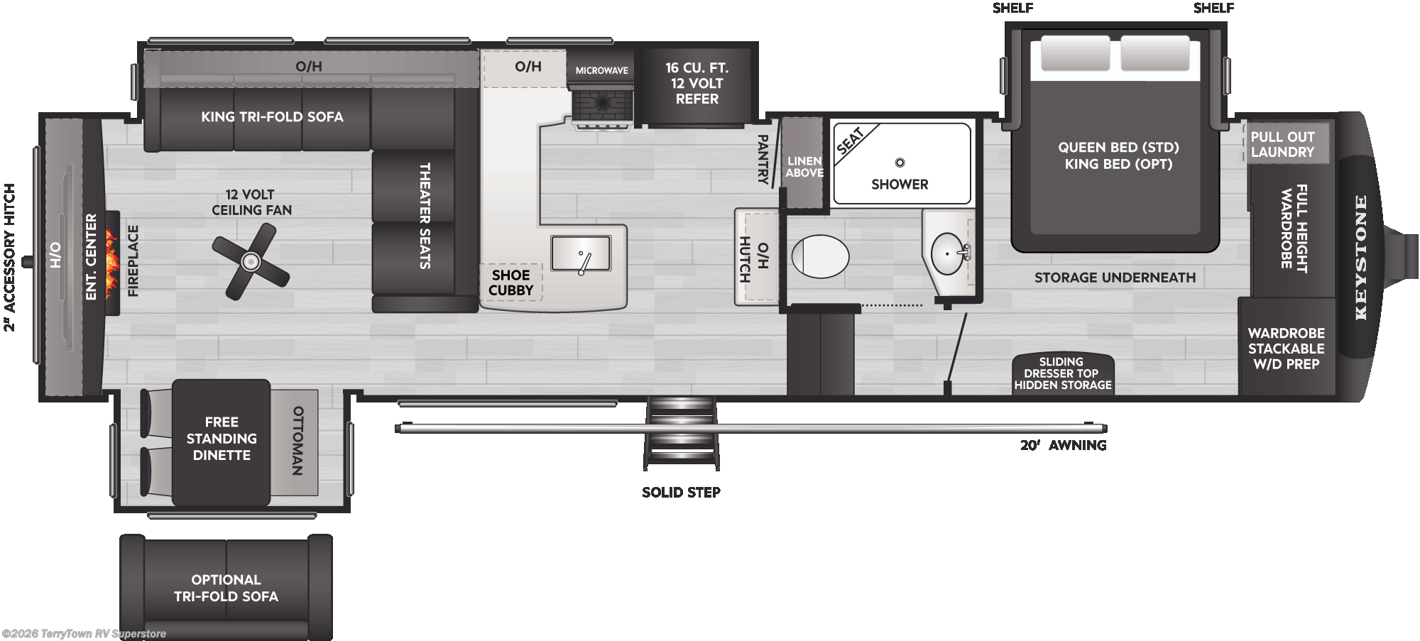 New 2026 Keystone Cougar 320RDS available in Grand Rapids, Michigan
