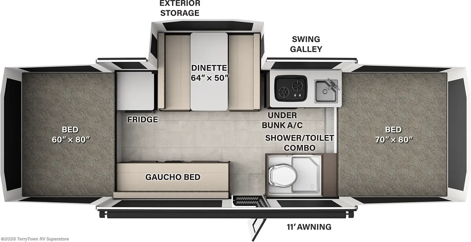 New 2027 Forest River Rockwood Tent 2380FT available in Grand Rapids, Michigan