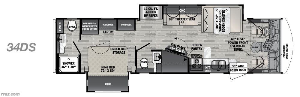 34ds 2021 Forest River FR3 34DS RV for Sale in Mesa, AZ 85213 | Y2672 ...