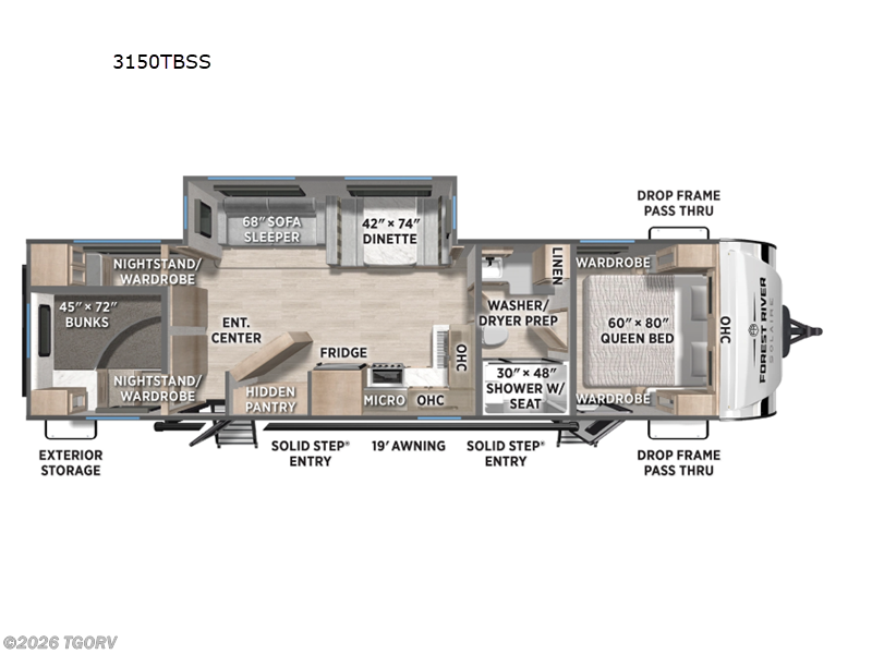New 2026 Forest River Solaire 3150TBSS available in Greeley, Colorado