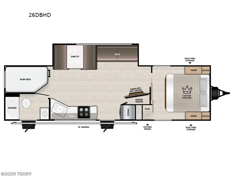 New 2027 Forest River Wildwood 26DBHD available in Greeley, Colorado