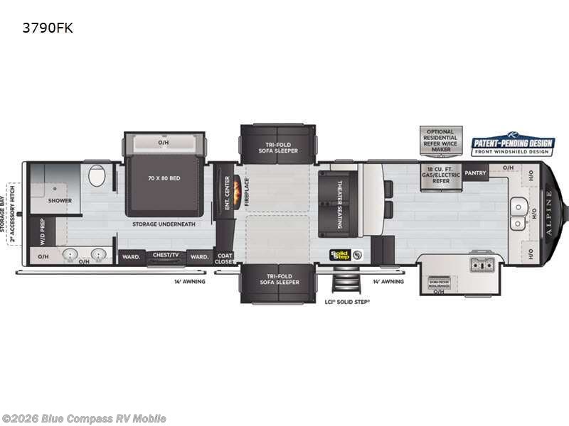 Used 2021 Keystone Alpine 3790FK available in Theodore, Alabama