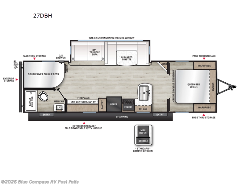 New 2026 Forest River Aurora 27DBH available in Post Falls, Idaho