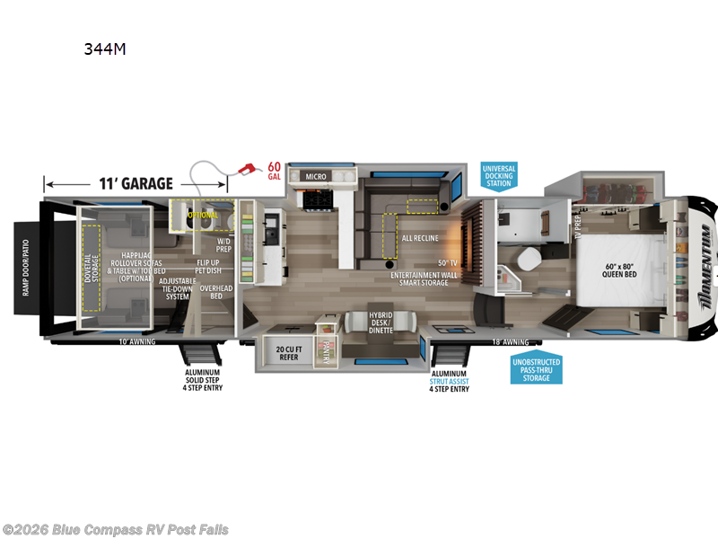 New 2027 Grand Design Momentum 344M available in Post Falls, Idaho