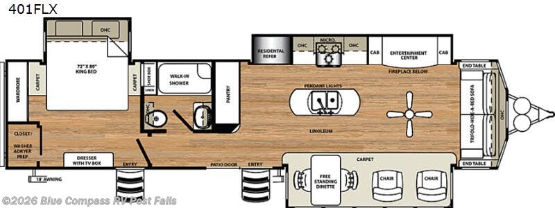 Used 2019 Forest River Sandpiper Destination Trailers 401FLX available in Post Falls, Idaho