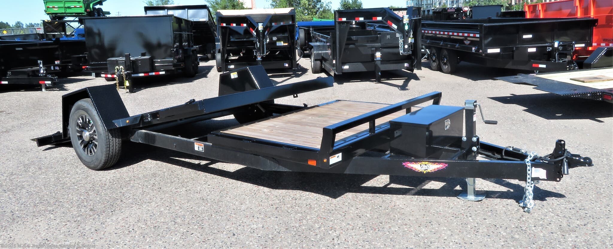 Tilt Deck (heavy Duty) - 2019 H&h 78x16 Gravity Tilt Equipment Trailer 