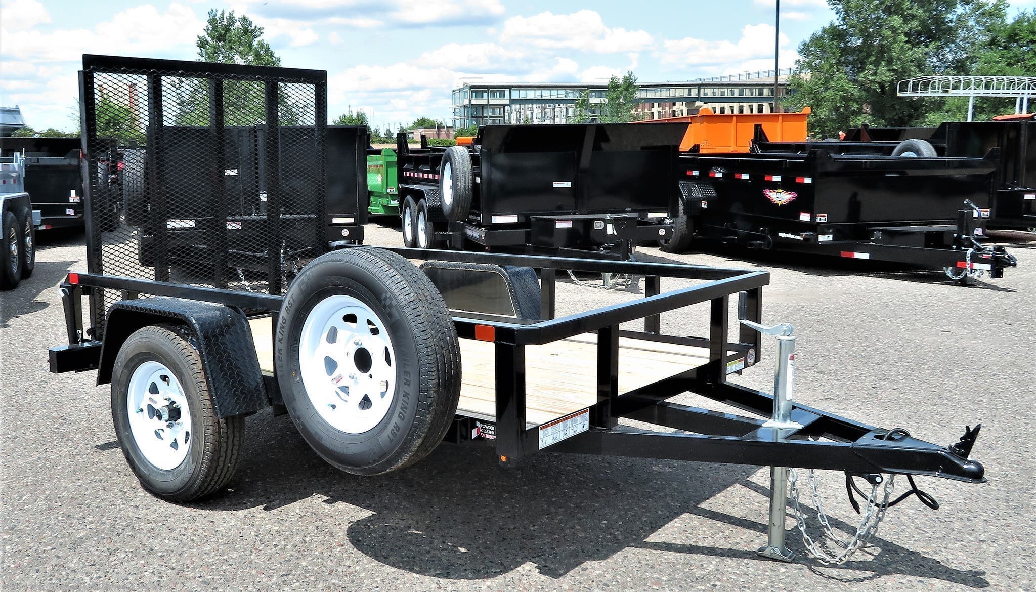 Utility Trailer - 2019 Sure-Trac 5x8 Tube Top Utility - Black | TrailersUSA