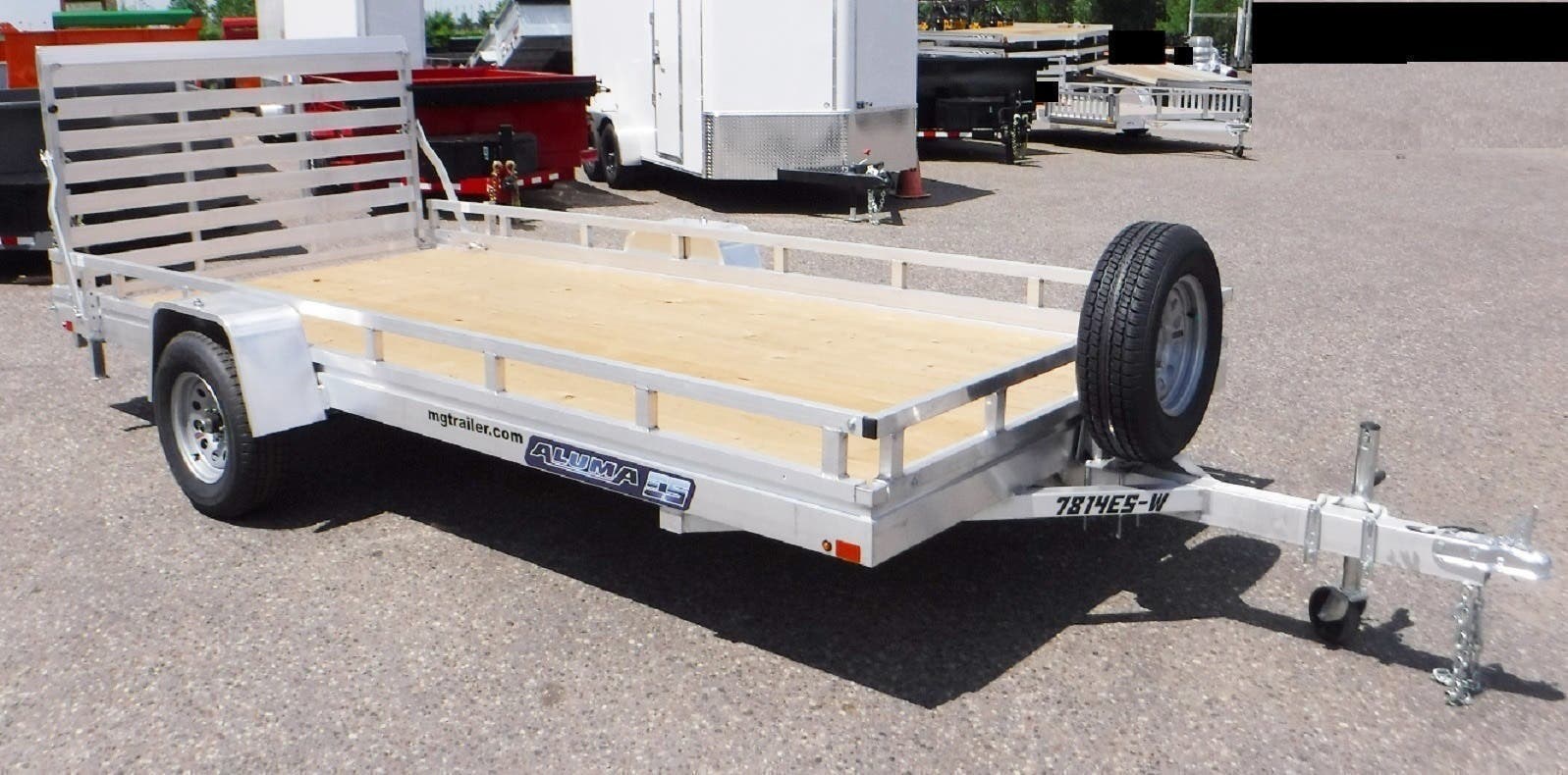 Utility Trailer 2020 Aluma 7814ESW Wood Deck Utility Trailer