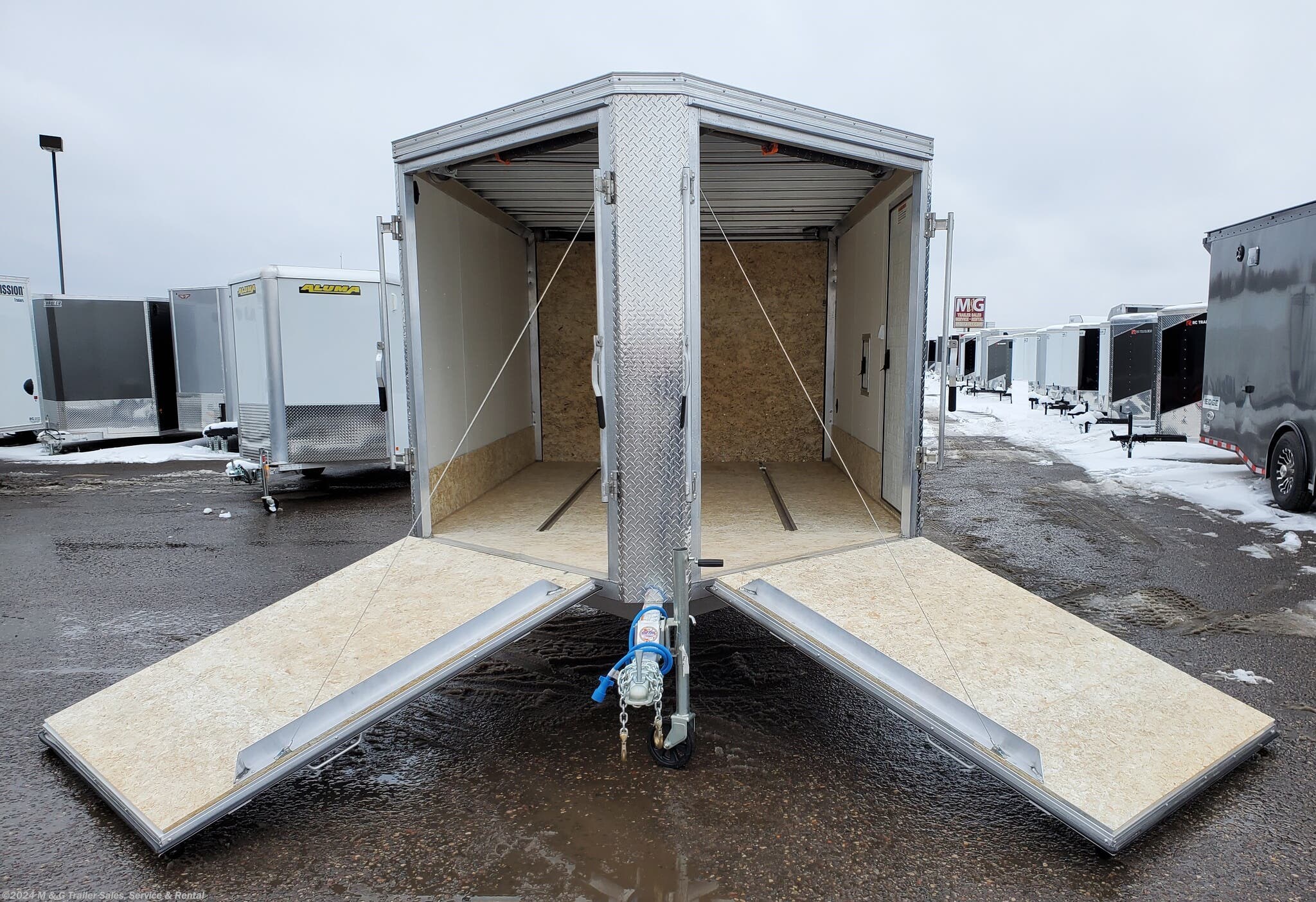 Snowmobile 2020 Mission Trailers 85x12 Enclosed Deckover Snow