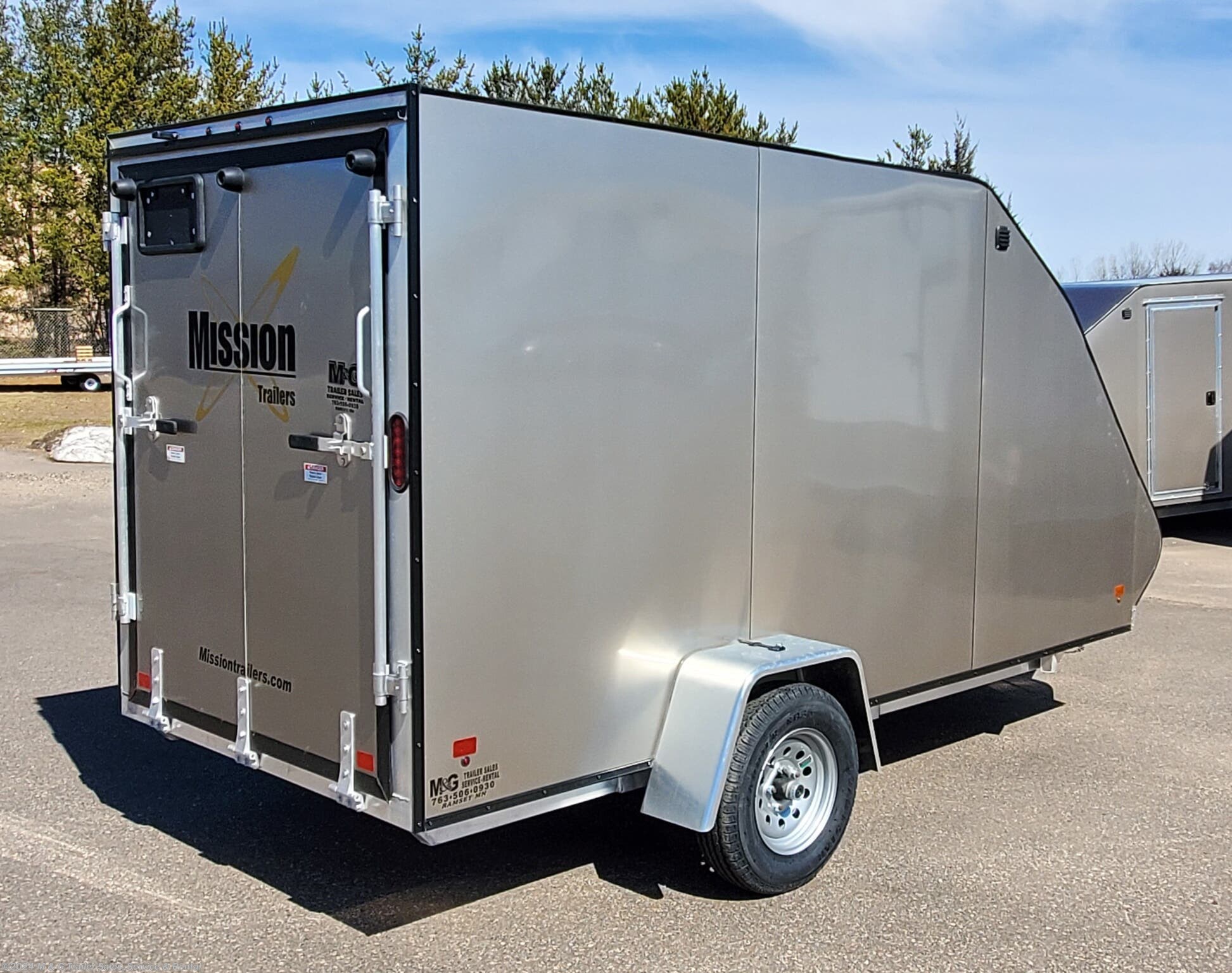 Snowmobile 2020 Mission Trailers 5x12 Low Pro Enclosed Snow Trailer