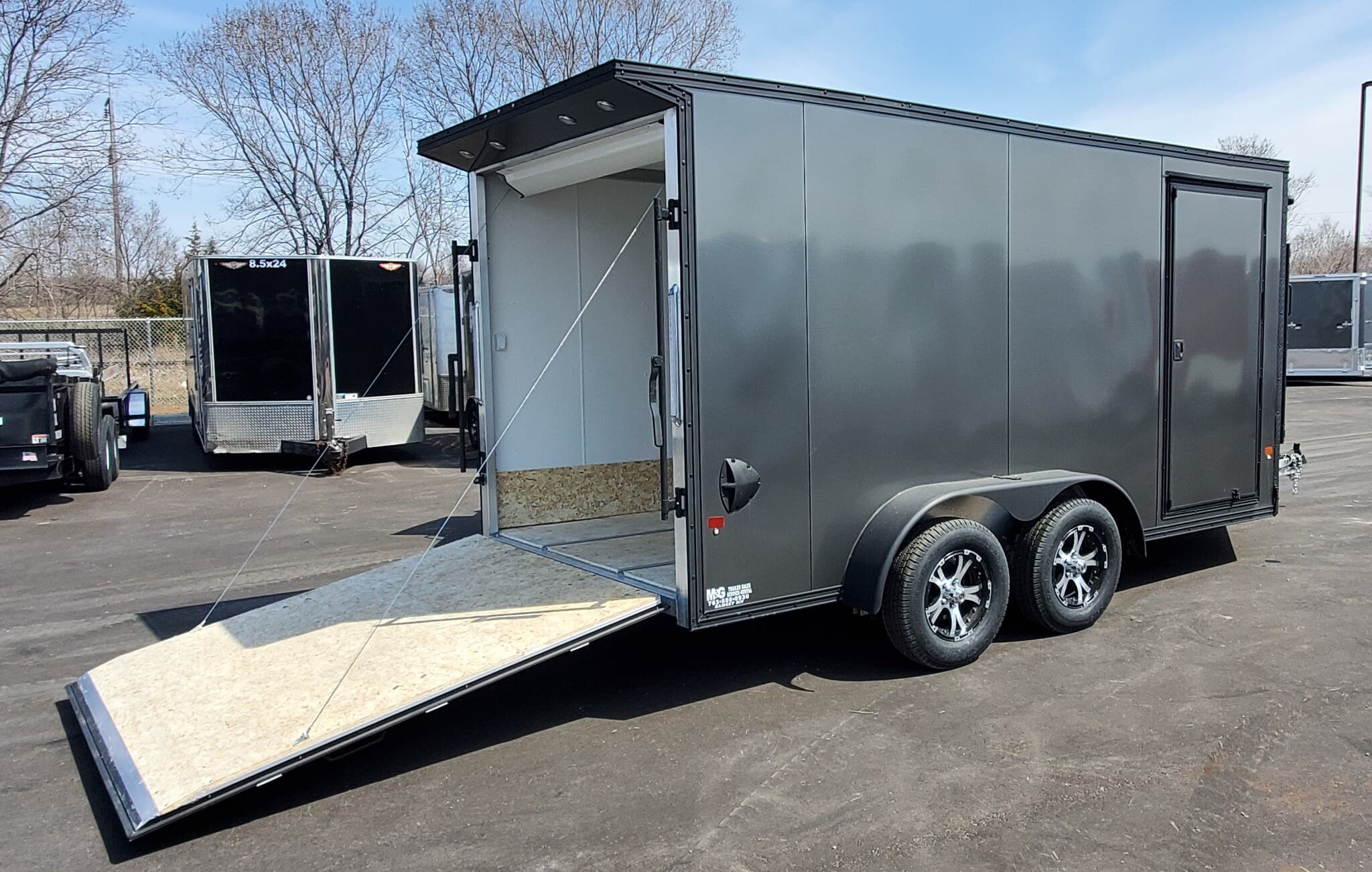 Snowmobile 2020 EZ Hauler 7x14TA Enclosed Aluminum Snow Trailer