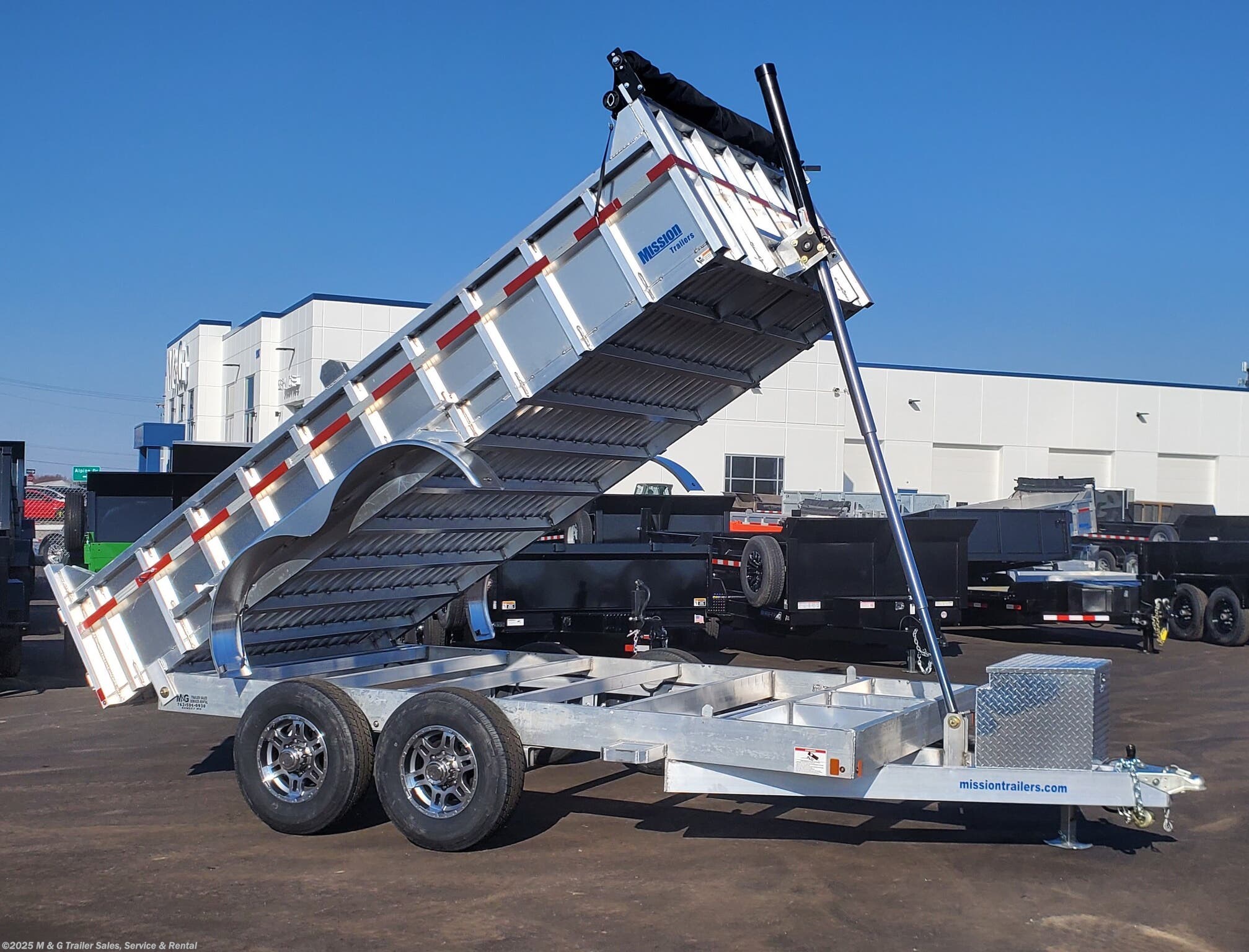 Dump (Heavy Duty) - 2020 Mission Trailers 14' Aluminum 14k Dump Trailer ...