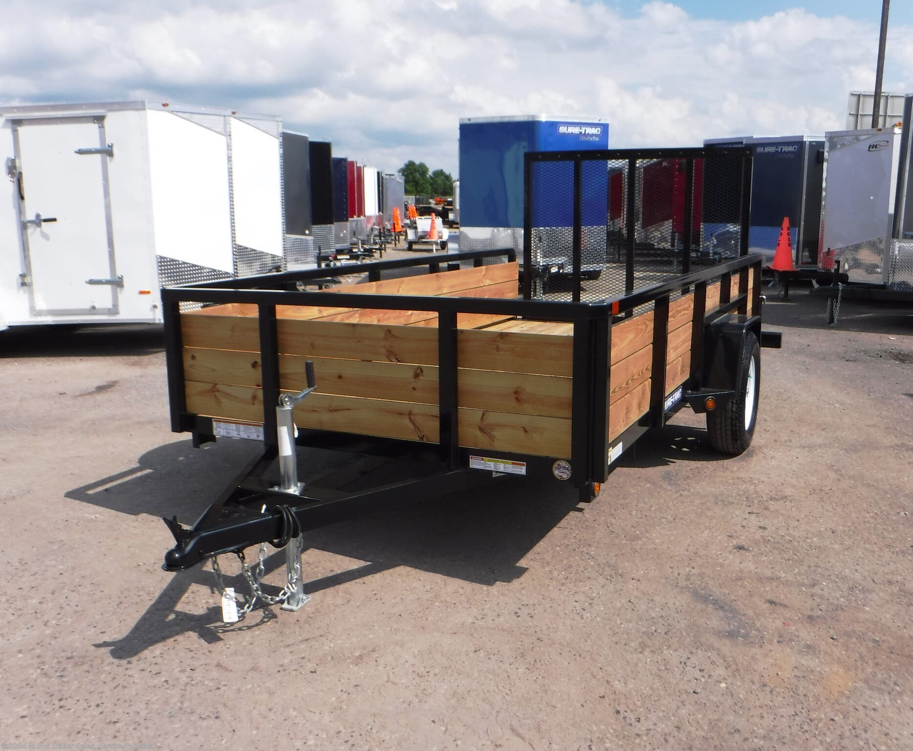 Utility Trailer - 2020 Sure-Trac 6x12 Tube Top Three Board | TrailersUSA