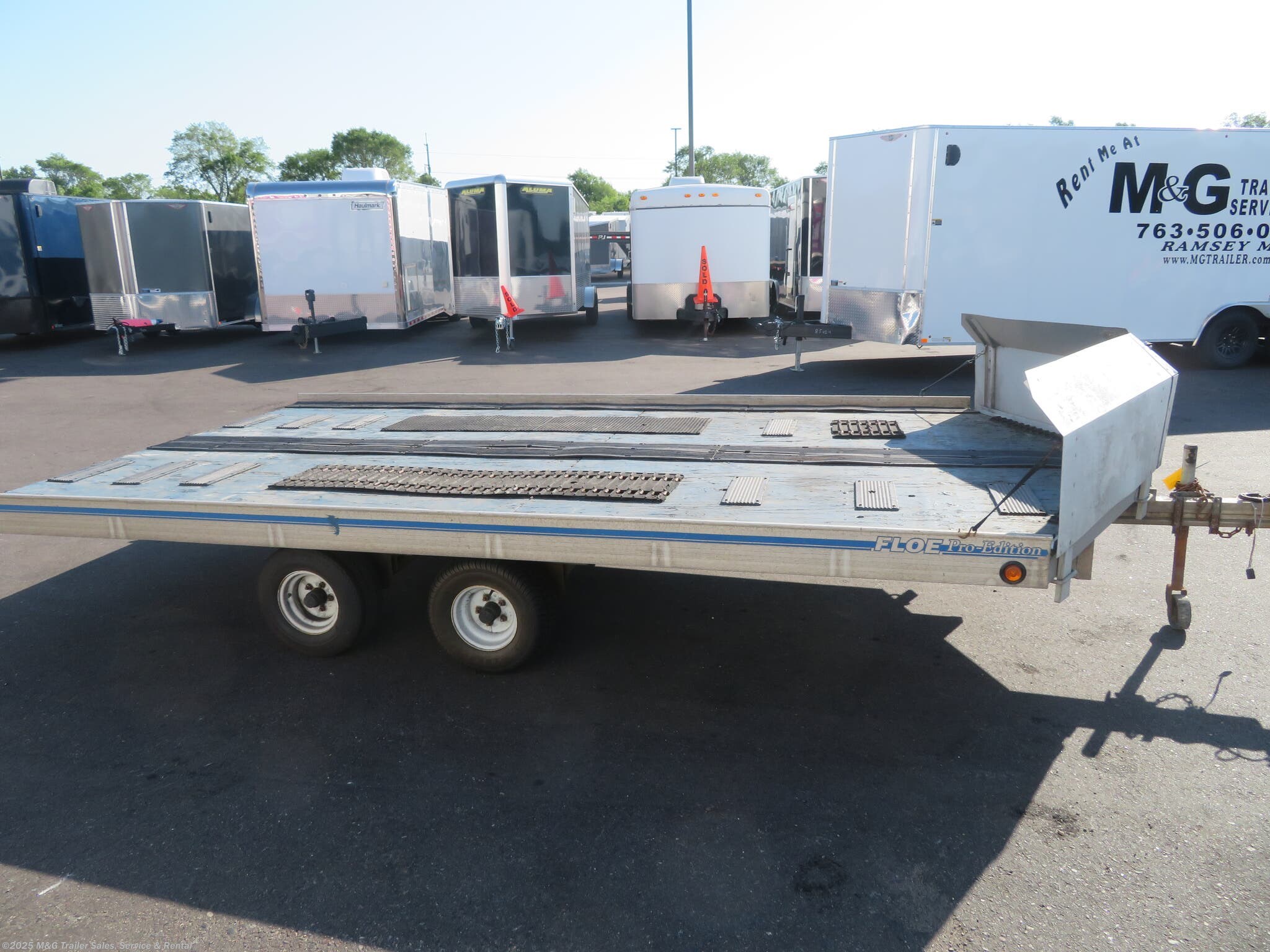 Utility Trailer 1994 FLOE 8 x 14 Snowmobile Trailer TrailersUSA